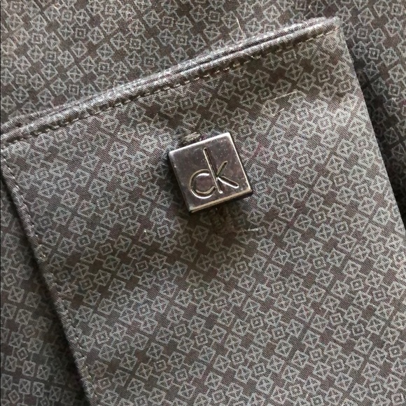 Calvin Klein French Cuff Slim Fit Dress Shirt - Picture 8 of 8